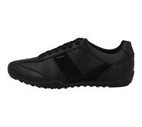 Geox Homme U Wells A Sneakers, Black, 44 EU