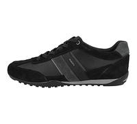 Geox Homme U Wells C Sneakers, Black/Dk Jeans, 44 EU