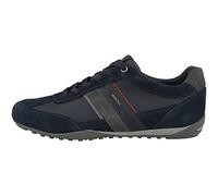 Geox Homme U Wells C Sneakers, Navy/Dk Burgundy, 39 EU