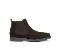 Geox Men's Uomo Claudio A Ankle Boot, Dk Coffee, 44 EU