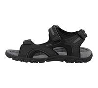 Geox Homme Uomo Sandal Strada D Sandales, Black/Stone, 44 EU