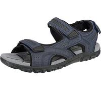 Geox Homme Uomo Sandal Strada D Sandales, Navy/Dk Grey, 45 EU