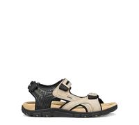 Geox Homme Uomo Sandal Strada, Sable Noir, 46 EU