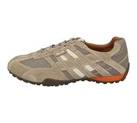 Geox Homme Uomo Snake K Sneakers, Beige/Dk Orange, 43 EU