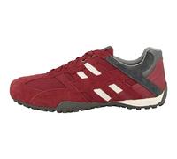 Geox Homme Uomo Snake K Sneakers, Red/Grey, 48 EU