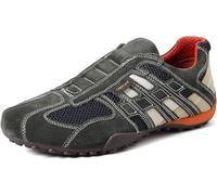 GEOX Baskets basses 'UOMO SNAKE' bleu nuit / gris / gris basalte / blanc, Taille 40