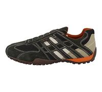 Geox Homme Uomo Snake L Sneakers, Dk Grey/Off White, 43 EU