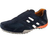 Geox Homme Uomo Snake L Sneakers, Navy, 41 EU