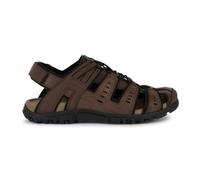 Geox Homme Uomo Sandal Strada Sport, Marron foncé, 44 EU