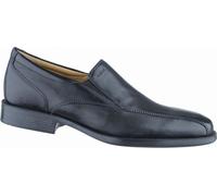 Geox Hommes Business Cuir Slipper black, Geox lit de pied en cuir, 2038111/43