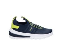 Geox J ACTIVART Boy B Baskets Bleu Marine/Vert Citron Taille 32 EU, Bleu Marine Vert Citron, 32 EU
