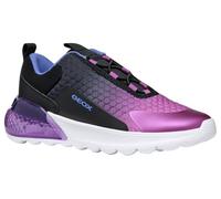 Geox J ACTIVART ILLUMINUS Basket, Black/Purple, 30 EU
