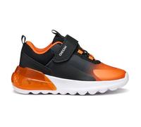Geox J Activart Illuminus Basket, Noir/Orange, 26 EU