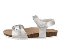 Geox J Adriel Girl C Sandales Fille, Argenté, 35 EU