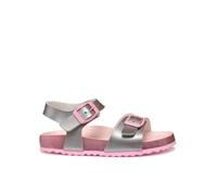 Geox J Adriel Girl I Sandale, Rose/argenté, 25 EU