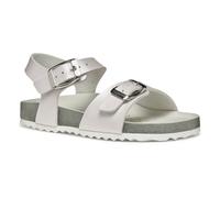 Geox J Adriel Girl I Sandale, White/Silver, 38 EU