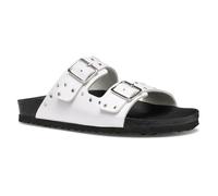 Geox J Adriel Girl J Sandale, White/Silver, 39 EU