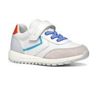 Geox J ALBEN Boy A, Basket garçon, White/Royal,