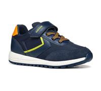 Geox J ALBEN Boy A Basket, Navy/Lime Green, 34 EU