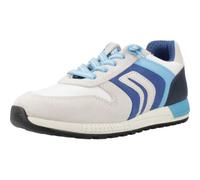 Geox J ALBEN Boy B, Basket garçon, White/Royal,