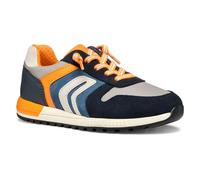 Geox J ALBEN Boy B Basket, Lt Grey/Navy, 30 EU