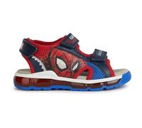 Geox J Sandal Android Boy, Bleu Marine/Rouge, 33 EU