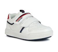 Geox J Arzach Boy A Basket, Blanc/Bleu Marine, 40 EU