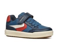 Geox J Arzach Boy A, Basket garçon, Avio/DK Red,