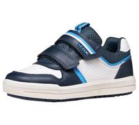 Geox J Arzach Boy A Baskets - Blanc/Azure, 34 EU