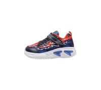 Geox J Assister Boy B Basket, Bleu Marine/Orange, 24 EU
