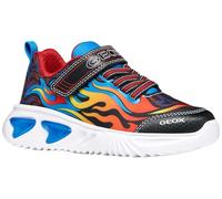 Geox J Assister Boy Baskets pour garçon Noir/Bleu Ciel Taille 35 EU, Ciel Noir, 35 EU