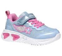 Geox J Assister Girl B, Basket Fille, Sky/Pink,