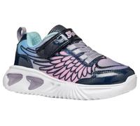 Geox J Assister Girl B Basket, Navy/Lilac, 24 EU