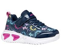 Geox J Assister Girl B Basket, Bleu Multicolore, 30 EU