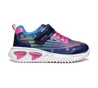 Geox J Assister Girl Basket, Bleu Multicolore, 27 EU