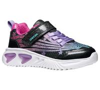 Geox J Assister Girl Basket, Noir Fuchsia, 27 EU
