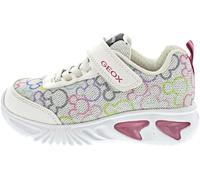Geox J Assister Girl D Baskets Blanc/Multicolore 33 EU, Blanc Multicolore., 33 EU