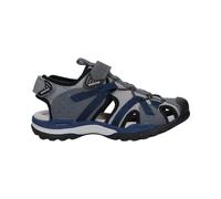 Geox J Borealis B, Sandales Bout fermé garçon, Noir (Dk Grey/Navy C0739), 36 EU