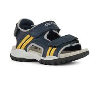 Geox J Borealis Boy A Sandales pour garçon, Bleu marine Ochreyellow, 30 EU