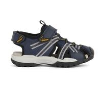 Geox J Borealis Boy B Sandales, Bleu Marine/Gris, 35 EU