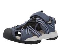 Geox J Borealis Boy B Sandales, Noir/Effet Denim, 29 EU