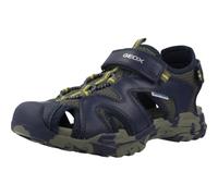 Geox J Borealis Boy C Sandales, Bleu Marine Militaire, 34 EU