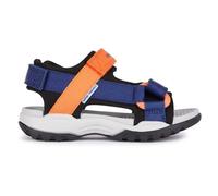 Geox J Borealis Boy E Sandale, Bleu Marine/Orange, 33 EU