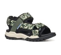 Geox J Borealis Boy E, Sandale garçon, DK Green/Black,