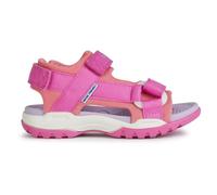 Geox Girl's J Borealis Sandal, Fuchsia Lt Coral, 11 UK Child