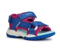 Geox J Borealis Girl A Sandales pour fille, Dk Royal Cyclamen, 27 EU