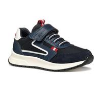Geox J BRIEZEE Boy A, Basket garçon, Navy/DK Red,