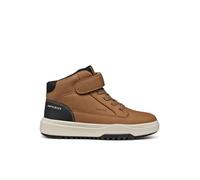 Geox J BUNSHEE Boy B ABX Bottine, Tobacco/Black, 35 EU