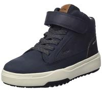 Geox J Bunshee Boy B Abx, Bottines pour garçon, Bleu marine, noir, 3 UK