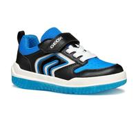 Geox J BUZZERLIGHT Boy B, Basket garçon, Black/Lt Blue,